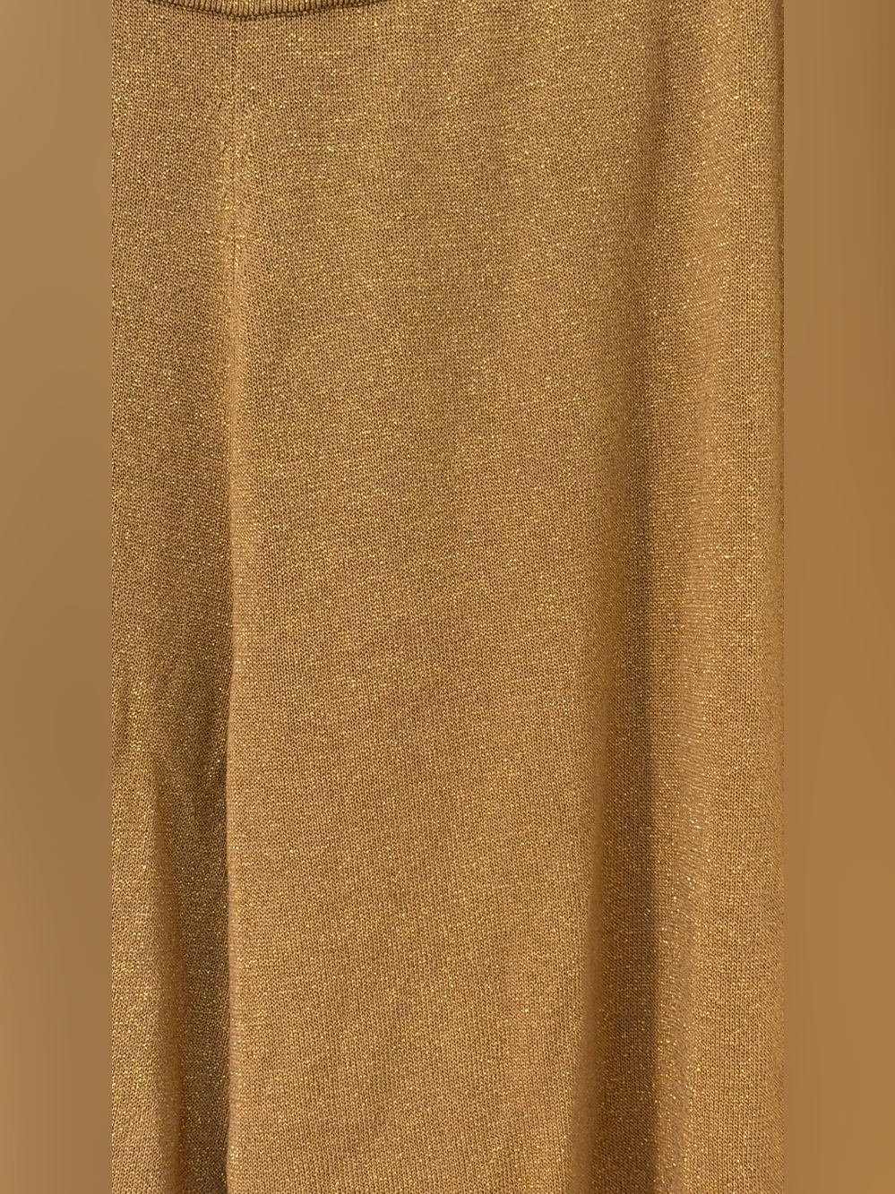 Donna Karan Metallic Camel Wide-Leg Pants - Picture 3 of 7